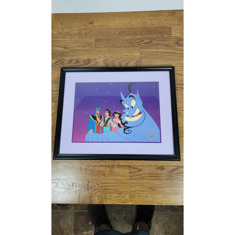 Vintage Disney Aladdin Exclusive Commemorative Lithograph 1996